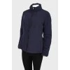 Black and blue fitted jacket