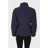 Black and blue fitted jacket
