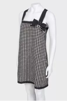 Black and white dress with bow