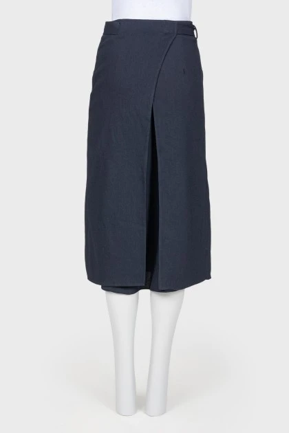 Black and blue ties skirt