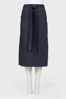 Black and blue ties skirt
