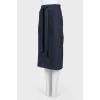 Black and blue ties skirt