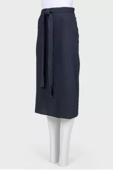 Black and blue ties skirt
