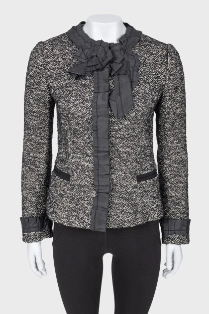 Tweed black and white jacket