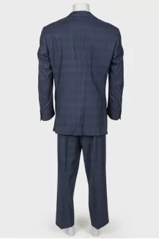 Men's checkered suit