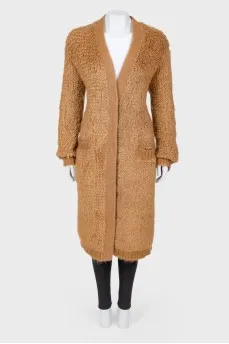 Cardigan with embroidered back