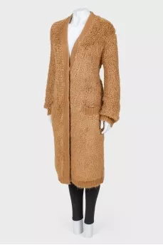 Cardigan with embroidered back