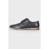 Men's leather brogs