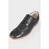 Men's leather brogs