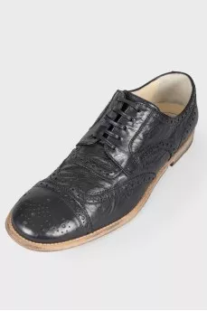 Men's leather brogs