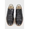 Men's leather brogs