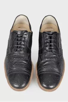 Men's leather brogs