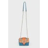 Leather applique bag