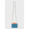 Leather applique bag
