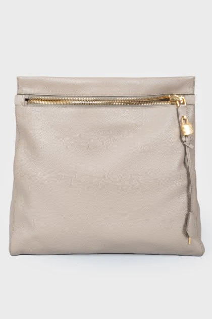 Rectangular leather bag