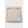 Rectangular leather bag