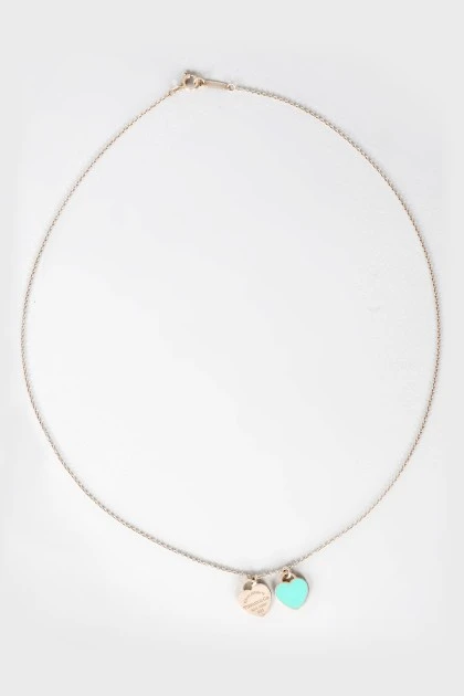 Silver chain with pendants