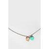 Silver chain with pendants