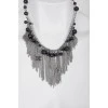 A necklace with beads