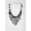 A necklace with beads