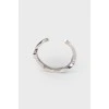 Brand logo metal bracelet
