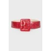 Reptile skin effect belt