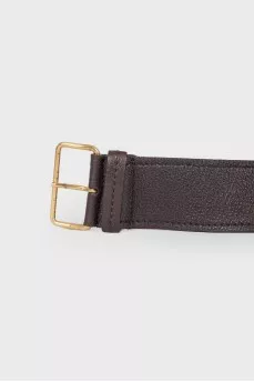 Wide leather belt