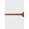 Woven leather belt