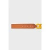 Chain belt with animal buckle