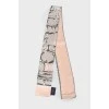 Printed silk scarf