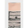 Printed silk scarf
