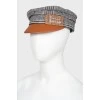 Cap with check print