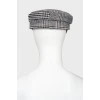Cap with check print