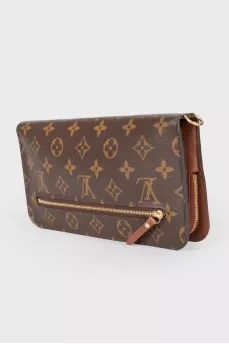 Wallet with brand logo print