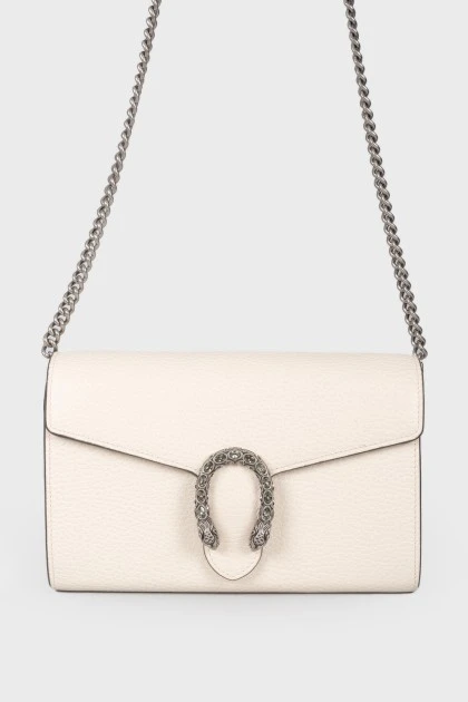 Dionysus mini leather bag with a decorated element