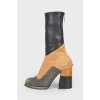 High-heeled boots