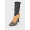 High-heeled boots