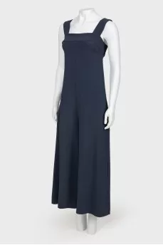 Dark blue overalls