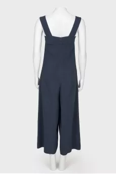 Dark blue overalls