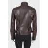Textured leather jacket