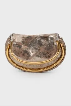 Shabby textured clutch