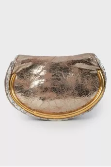 Shabby textured clutch