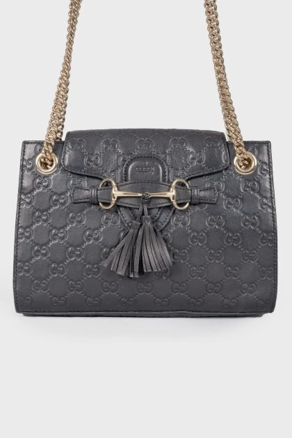 Horsebit leather bag