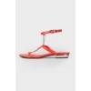 Red sandals