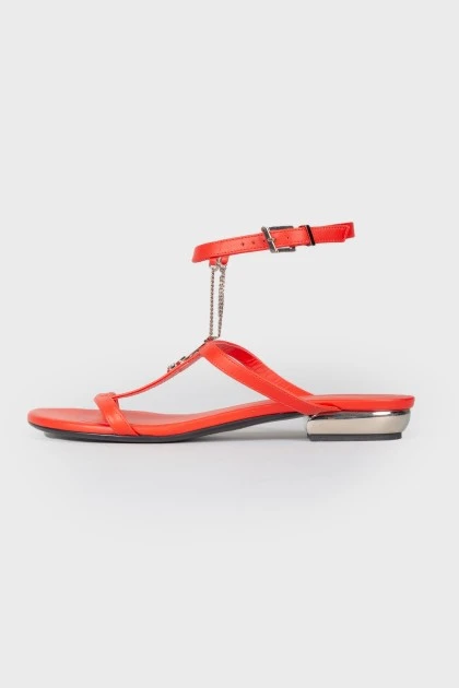 Red sandals