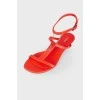 Red sandals