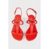 Red sandals