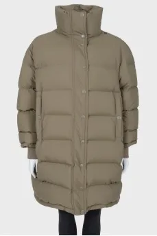 Khaki down jacket