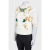 Svitshot with embroidery and rhinestones