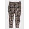 Wool tweed trousers
